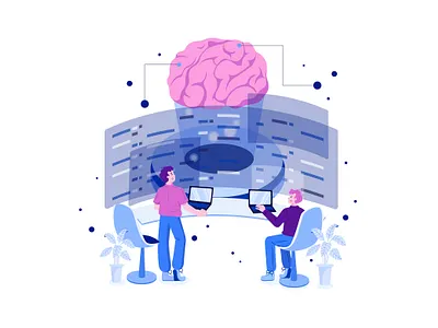 Artificial Intelligence Programming Illustration artificial intelligence