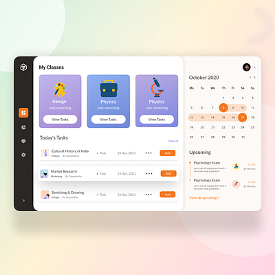 E-Learning Dashboard app dashboard design education elearning homepage illustration logo mobile ui ui ux ui design ui web design