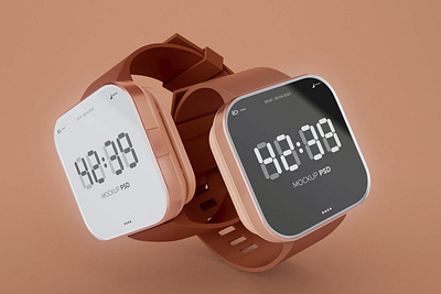 Smart Watch Mockup abstract clean device display laptop mac macbook mockup phone phone mockup presentation realistic simple smart watch smartphone smartwatch theme ui ux web