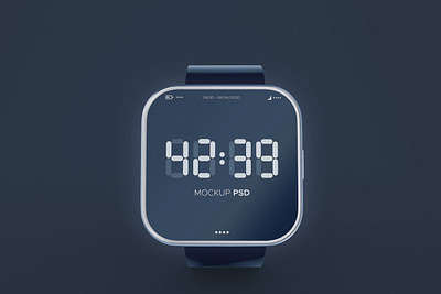 Smart Watch Mockup abstract clean device display laptop mac macbook mockup phone phone mockup presentation realistic simple smart watch smartphone theme ui ux web webpage