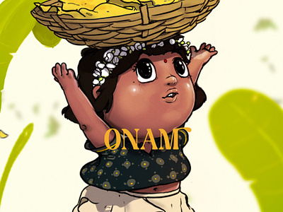 Onam Illustration Series: Appu Kutty art artdirection brown charcater charcaterdesign cute design illustration india kerala onam series skin