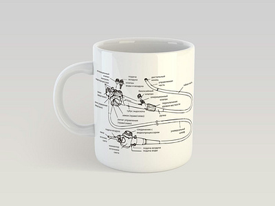 Mug print branding branding identity design graphic design illustration print design souvenir product vector