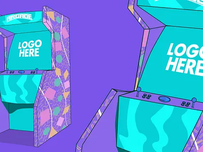 Arcade Game Pack (PSD) 70s 80s app arcades branding design gaming graphic design icon illustration japanese logo retrogaming tokyo typography ui ux vector vintage