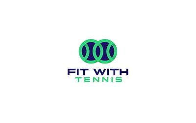 Fit With Tennis logo 3d animation australia branding canada corporate design fiverr logo graphic design icon illustration logo minimal motion graphics ui upwork logo usa ux vector yoga