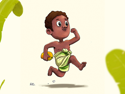 Onam: Unni Illustration art artdirection brown charcater charcaterdesign cute design illustration india kerala onam