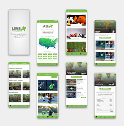 Mobile App UI Design | Training App appdesign appui creative design design ui uidesign uiux ux