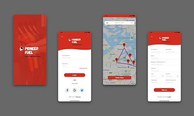 Fuel Mobile App | UI Design app appdesign appui creative design design mobile mobiledesign ui uidesign uiux ux