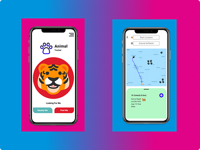 Location Tracker animal dailyui design location tracker typography ui ux