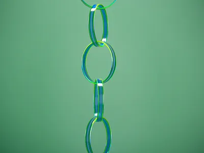 CHAINS. 3d 3danimation aftereffects animation art artwork c4d chain cinema4d color daily dailyrender design green illustration logo photoshop redshift render ui