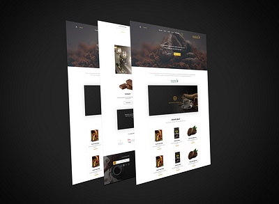 Qanateer Coffe Store design minimal store ui uidesign uiux user interface design web متجر مواقع واجهة المستخدم