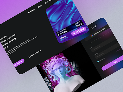 NFT-Website branding design ui ux