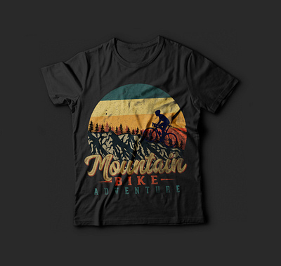 Mountain Adventure T shirt design cycling t shirts