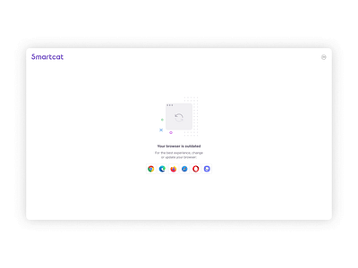 smartcat / outdated browser animation browser interface old outdated product smartcat ui ux web