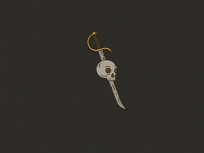 death by the sword death gold tooth pirate skull skull and sword sword