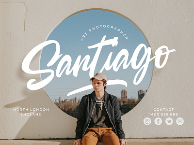 Santiago branding design font identity illustration lettering logo type typography ui