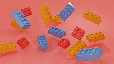 Lego Blocks 3d 3ddesign 3dmodel blender