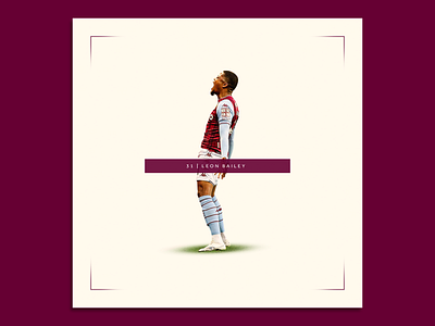 Poster Design [ Leon Bailey Celebration ] avfc graphic design poster poster design sportsdesign