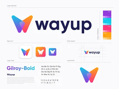 Wayup logo design 3d abstract animation brand branding design graphic design icon illustration lettermark logo monogram motion graphics new logo ui up logo vector w logo way logo wayup logo