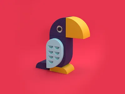 Hornbill Cinema 4d 3d 3d art bird c4d c4dart cinema 4d cinema4d hornbill illustration