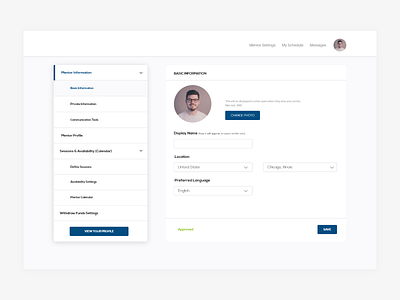 User Profile Setting - Dashboard account adobexd clean dashboard dashboard ui design menu product design profile setting saas setting setting ui settings page ui user ux
