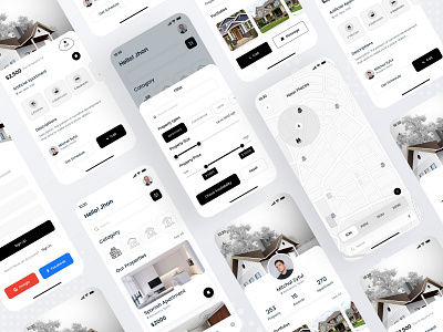 Real estate app ui kit app app design builders builders app building create home decorate home design house generate mobile app real estate real estate ui kit ui ui design ui kit ux ux design