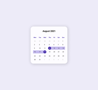 DailyUI 080 - Date Picker calendar daily ui dailyui dailyui080 date picker ui design