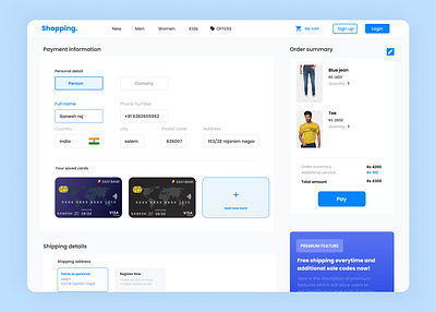 Checkout page UI (Web) checkout ui ui