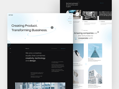 Agency Landing Page concept landing ui ux
