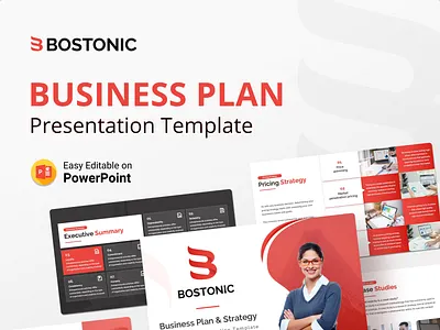 Bostonic Business Plan PowerPoint Presentation Template 3d business business plan chart circular creative design graphic design icons illustration infographic logo mockup motion graphics multipurpose powerpoint powerpoint template presentation swot ui