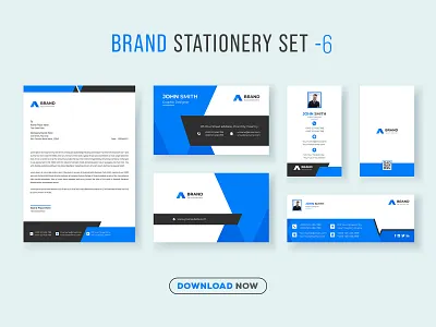 Brand Identity Set and Stationery Design ads branding business business card corporate design facebook cover graphic design id card identity letterhead logo new print promotional set social stationery vector web banner