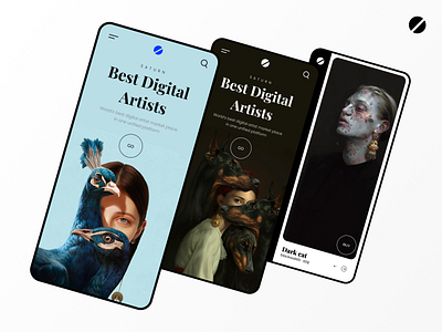 Digital artist marketplace app app app ui art beautidul branding commerce dark design digital e commerce illustration market minimal mobile mobile ui nft place shop ui ux