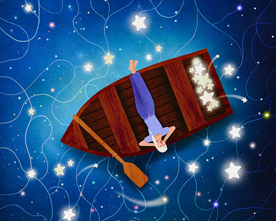 ☾ Dream place ★ female character illustration illustration art illustrator kids illustration