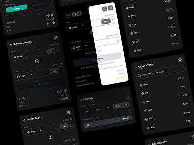 Safemoon - Swap app component crypto cryptocurrency design exchange financial logo minimal motion graphics pool safemoon swap trade ui ux wallet web.3 webapp website