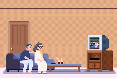 Family 8bitart characterdesign design family illustration pixel art pixelart pixelartist
