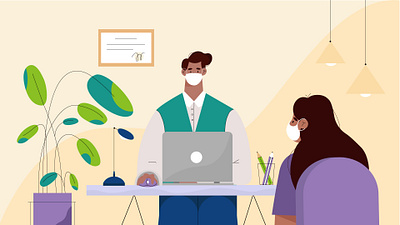 Student design flat illustration people vector web