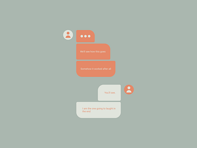 Chat Bubbles Interaction animation app design chat chat bubbles chat design design figma figmadesign interaction interface mobile design modern modern design motion design motion graphics pastel colors prototyping ui ui design ux design