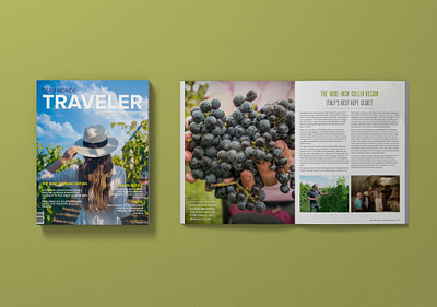 TRAVELER Magazine 2021 adobe indesign beau monde beau monde magazine mockup branding catalog clean company graphic design magazine magazine template minimailist modern simple travel magazine traveler