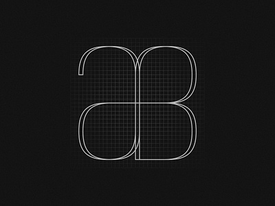 AB Monogram Anatomy ab branding classy design elegant grid logo monogram real estate realty vector