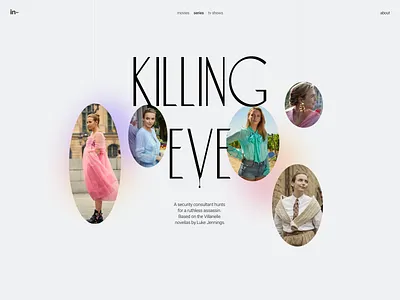"Killing Eve" concept concept figma ui