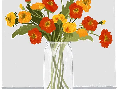 Poppy Vase flower vase flowers poppies poppy still life vase