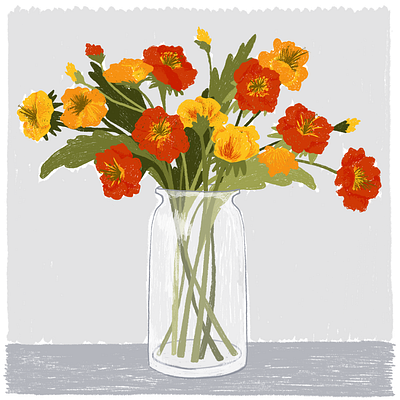 Poppy Vase flower vase flowers poppies poppy still life vase