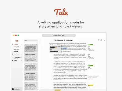 Tale Writer App branding design ui ux