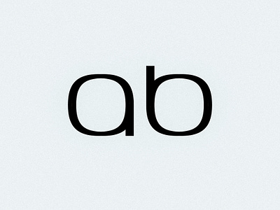 AB Monogram Discarded Concept ab branding design logo monogram vector