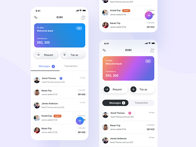 Kiwi App - User Interface Design 2021 3d animation branding creative design graphic design illustration logo mobile mobile app motion graphics typography ui uiux ux website