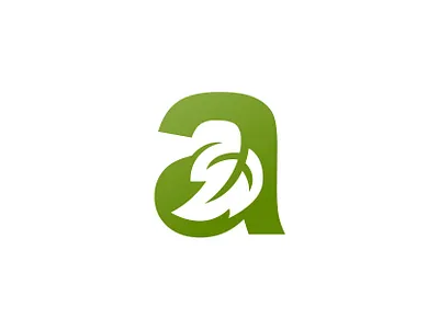 a + leaf a abuzayd brand creative design farm green icon idea identity illustration initial leaf letter logo maple mint natural nature symbol