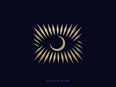 Technology Eyes Abstract Logo abuzayd brand cool creative design elegant eye eyes gold icon idea identity illustration logo luxury sign symbol tech technology ui