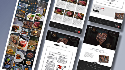 Web Site: Steak House branding design inspiration landing ui ux web