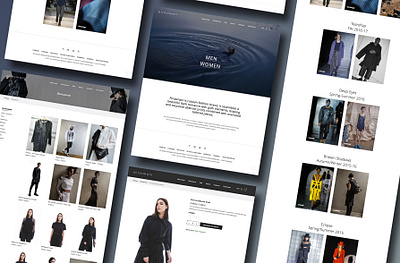 Web Site: Fashion Online Store branding design inspiration landing ui ux web