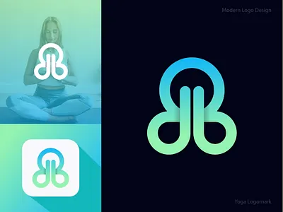 Modern And Minimalist Yoga Logo Design #logodesign 3d brand identity brand logo branding business logo colorful logo graphic design iconic logo logo minimalist minimalist logo modern logo unique logo