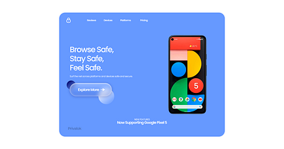 Privalok Landing page UI Design app branding design flat illustration logo minimal ui ux vector